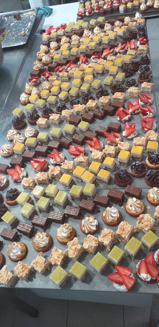 Large artisan patisserie platter for catering and events Leicester